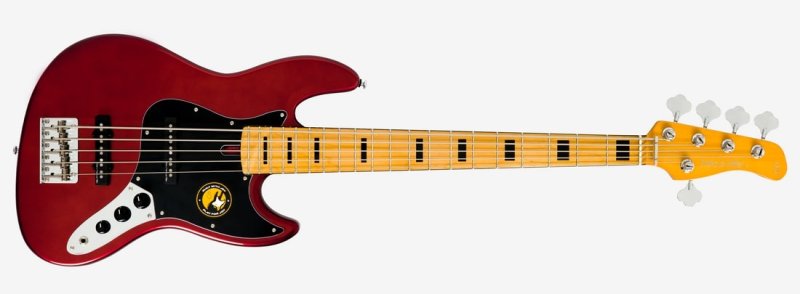 Sire - Marcus Miller V5-5 String Bass Guitar, Candy Apple Red #V5-ALDER-5-CAR