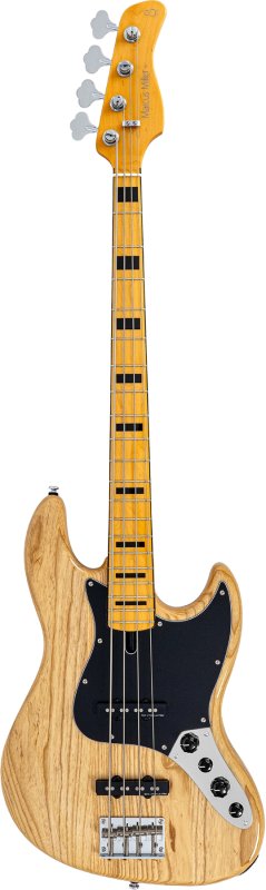 Sire - Sire V7 Vintage Ash New Gen 4-String Jazz Bass Guitar with Marcus Vintage-J Revolution Pickups, Natural #V7-VINSWAMPASH-4-NEWGEN-N