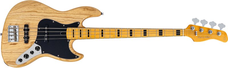 Sire - Sire V7 Vintage Ash New Gen 4-String Jazz Bass Guitar with Marcus Vintage-J Revolution Pickups, Natural #V7-VINSWAMPASH-4-NEWGEN-N