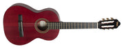 Valencia - 200 Series 3/4 Classical Acoustic Guitar, Transparent Red Satin #VC203-TWR