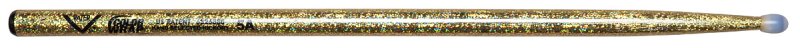 Vater Percussion - Color Wrap 5A Wood Tip Drumsticks - Gold Sparkle #VCG5A