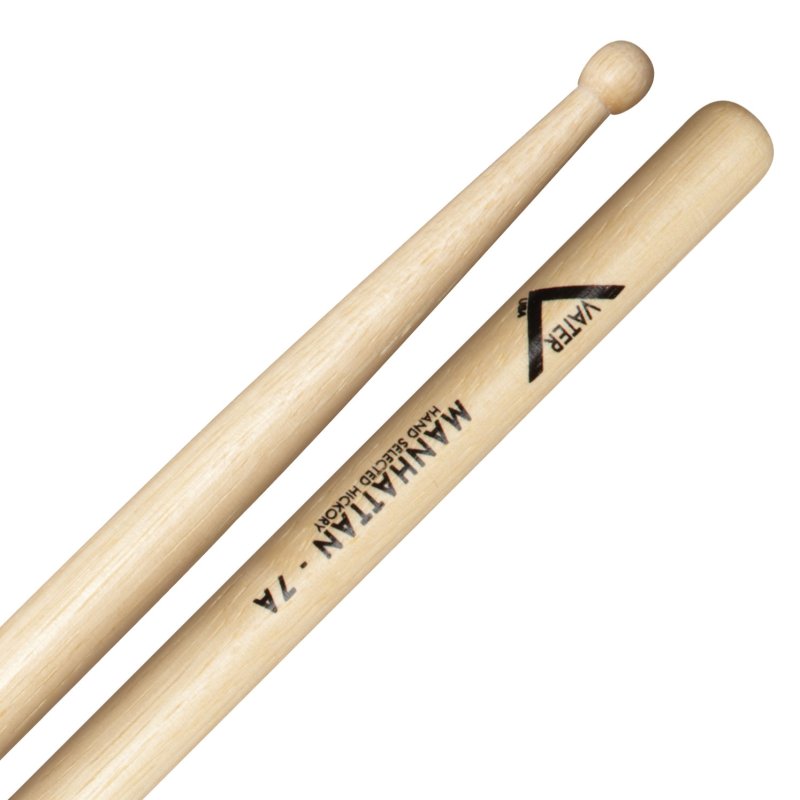 Vater Percussion - American Hickory Drumsticks - Manhattan 7A - Wood Tip #VH7AW