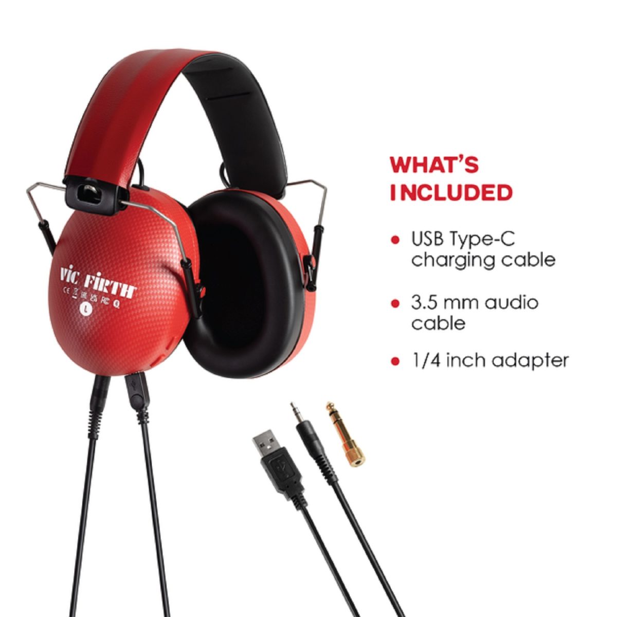 Vic Firth - Bluetooth Isolation Headphones - VXHP0012 Included
