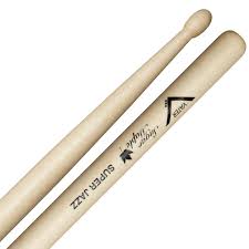 Vater Percussion - Wood Tip Sugar Maple Super Jazz Drumsticks, Pair #VSMSJW