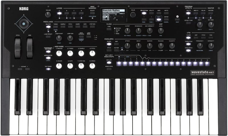 Korg - 37-key Wave Sequencing Synthesizer #WAVESTATEMK2