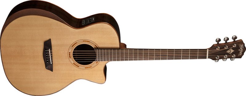 Washburn - Comfort Series Grand Auditorium Acoustic Electric Guitar #WCG20SCE-O