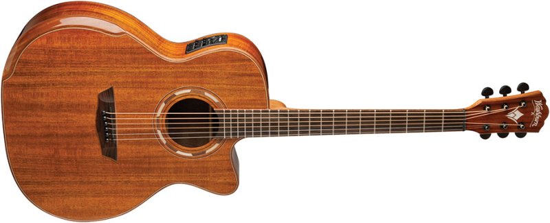 Washburn - Comfort Series 6 String Acoustic-Electric Guitar, Natural #WCG55CE-O