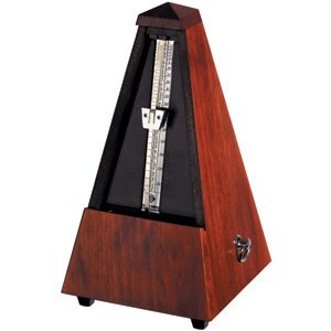 Wittner – 801M Métronome système Maelzel sans cloche – Bois massif mat couleur acajou