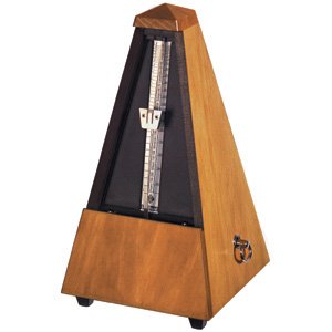 Wittner – 803M Métronome système Maelzel sans cloche – Bois massif mat couleur noyer