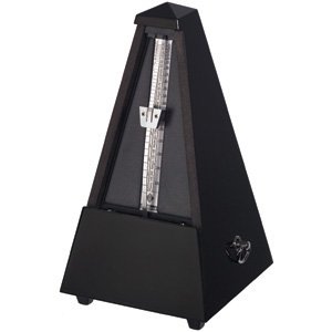 Wittner – 806 Métronome système Maelzel sans cloche – Bois massif brillant noir