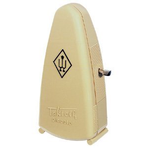 Wittner – 832 Métronome Taktell Piccolo sans cloche – Plastique ivoire