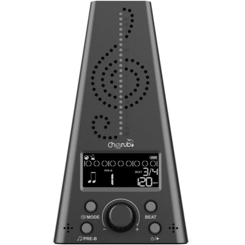 Cherub - Rechargeable Metro-Tuner Electronic Metronome, Black #WMT-230