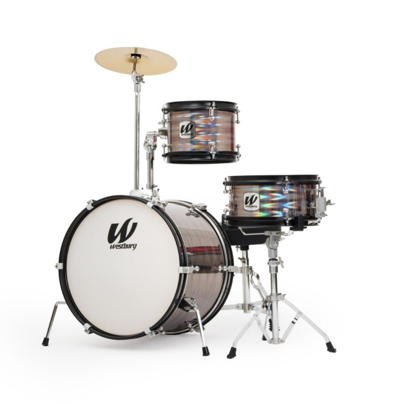 Westbury - 3-Piece Junior Drum Set Complete With Throne, Prismatic Finish #WST-JR3-PR
