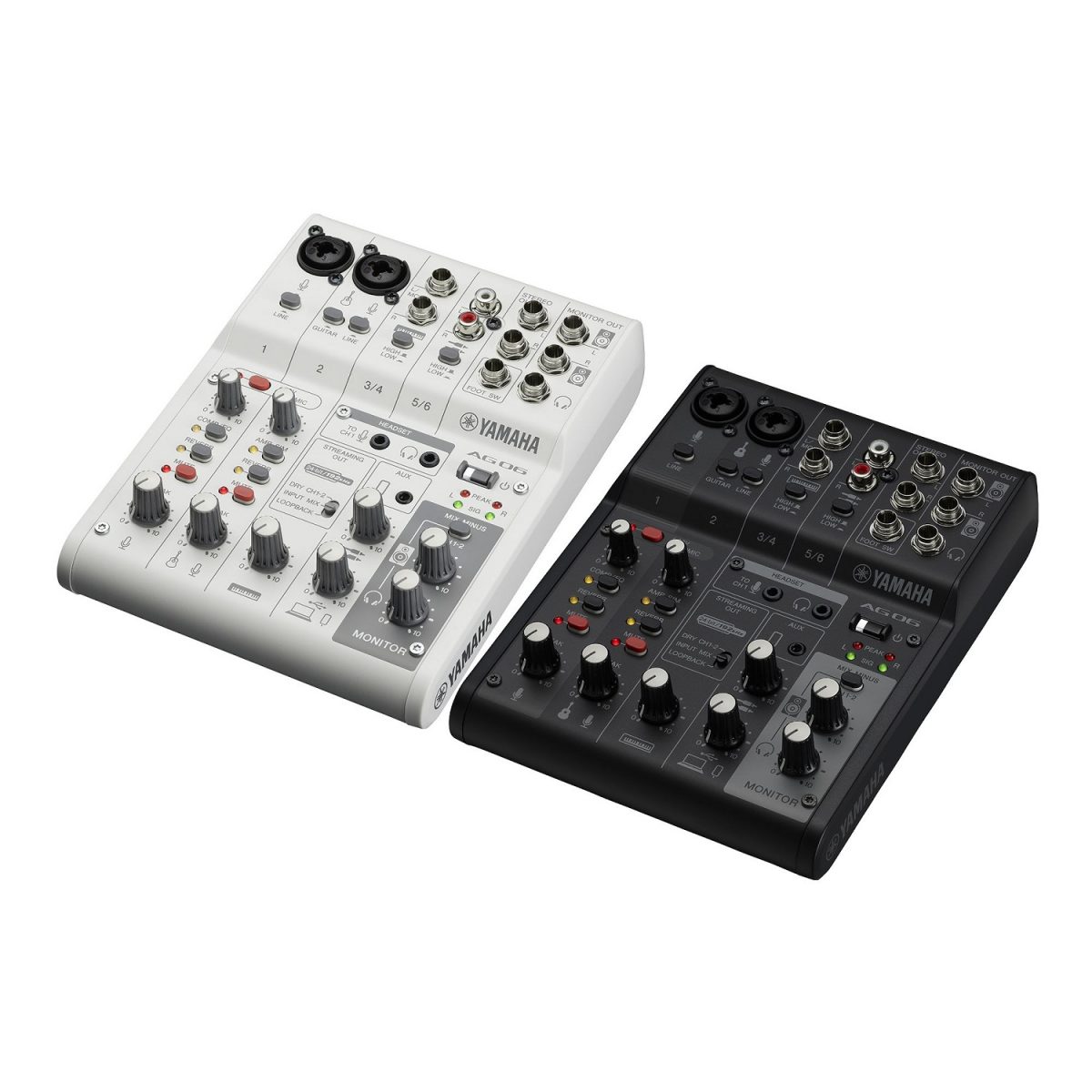 Yamaha - AG06MK2 - Live Streaming Mixer - Black Colors