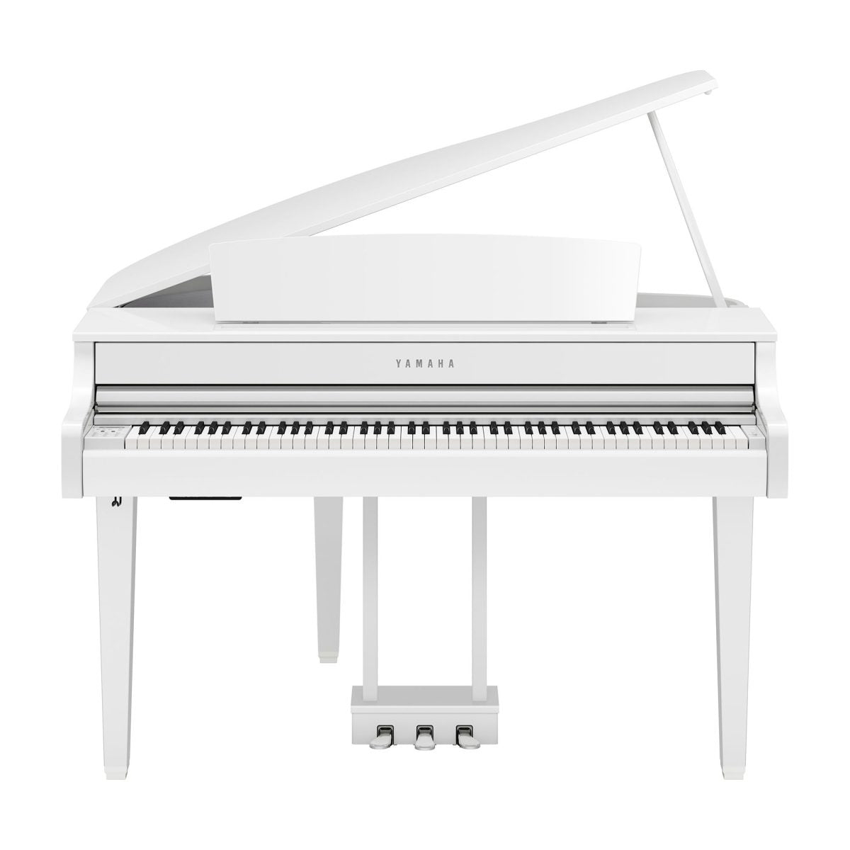 Yamaha - CLP-865GP Polished White Clavinova Digital Grand Piano