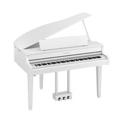 Yamaha - CLP-865GP Polished White Clavinova Digital Grand Piano