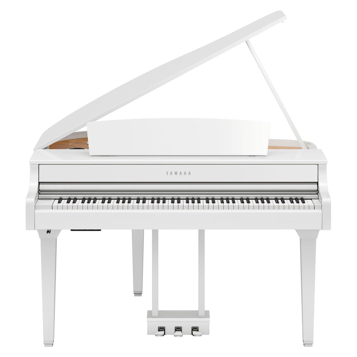 Yamaha - CLP-895GP Polished White Clavinova Digital Grand Piano
