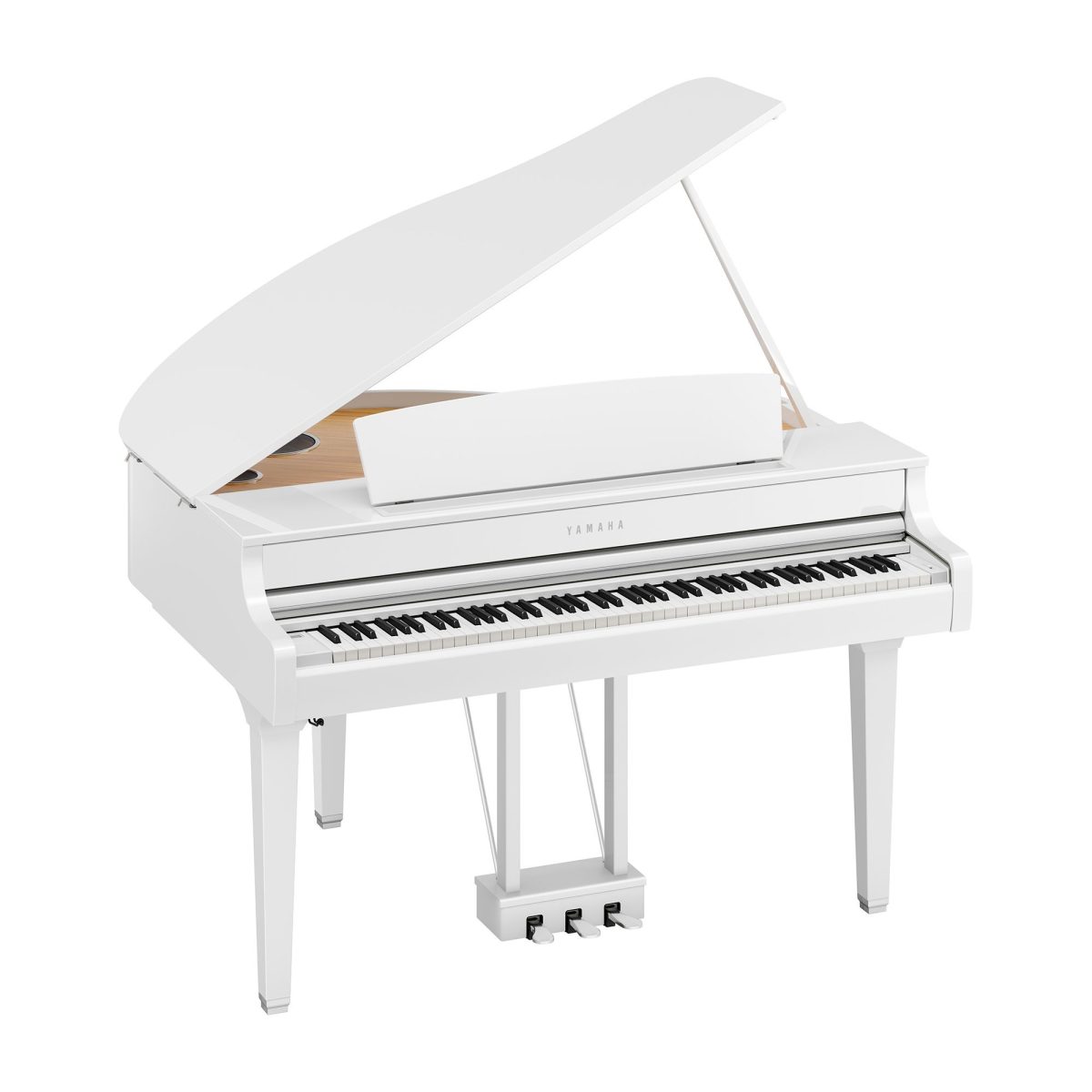 Yamaha - CLP-895GP Polished White Clavinova Digital Grand Piano
