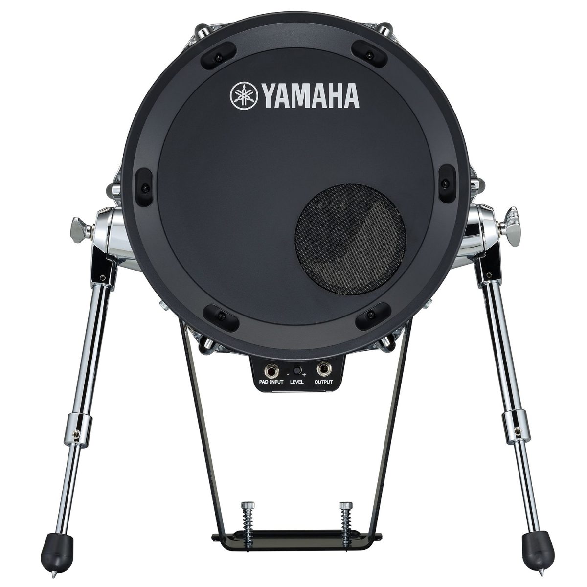 Yamaha - DTX10K-X Electronic Drum - Black Forest Bass Drum Back