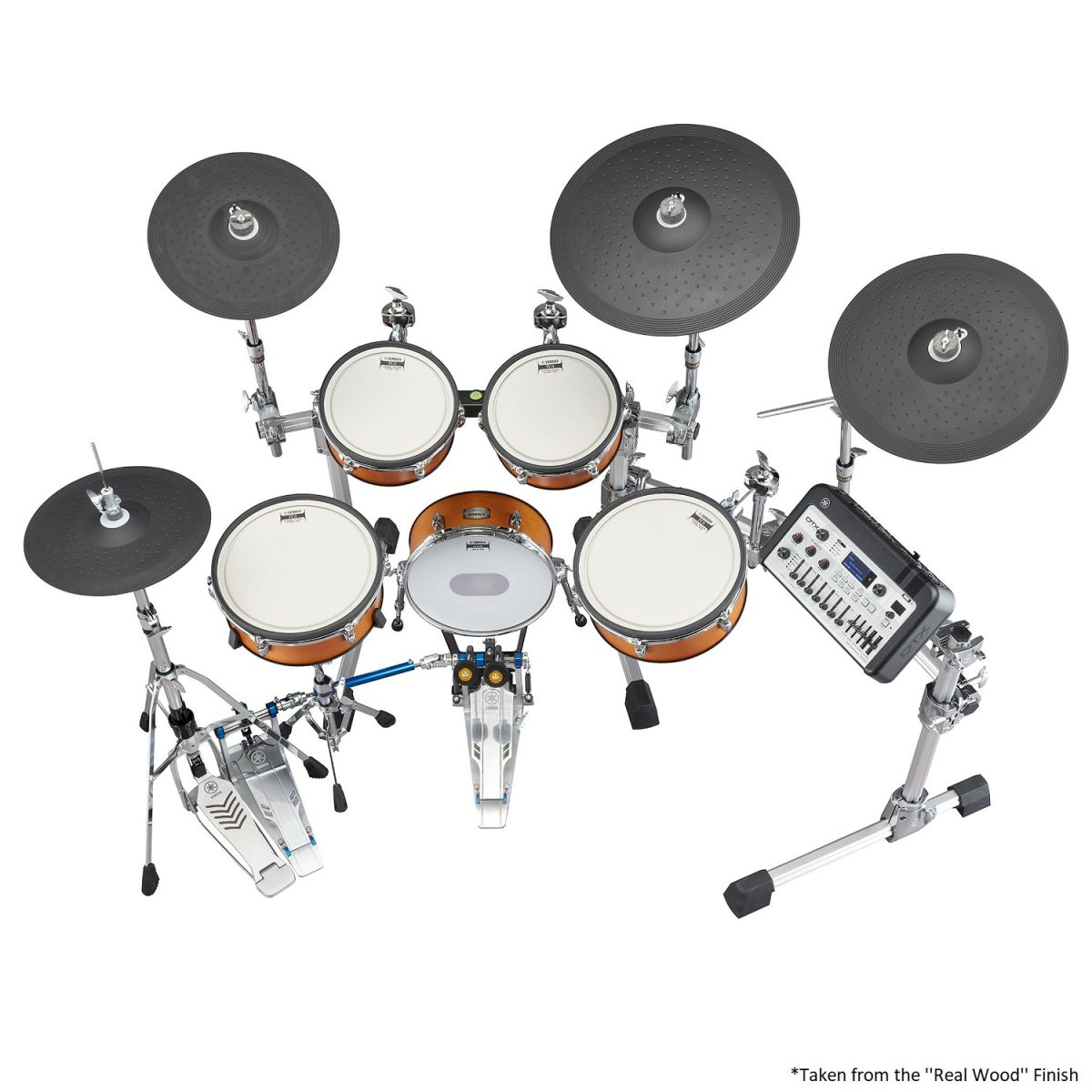 Yamaha - DTX10K-X Electronic Drum - Black Forest Top