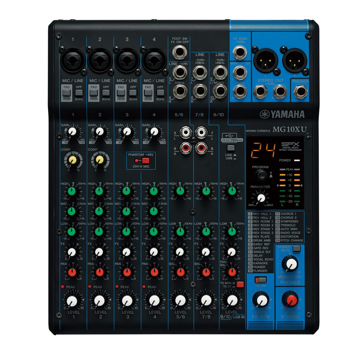 Yamaha MG10XU - 10-Channel USB Mixing Console