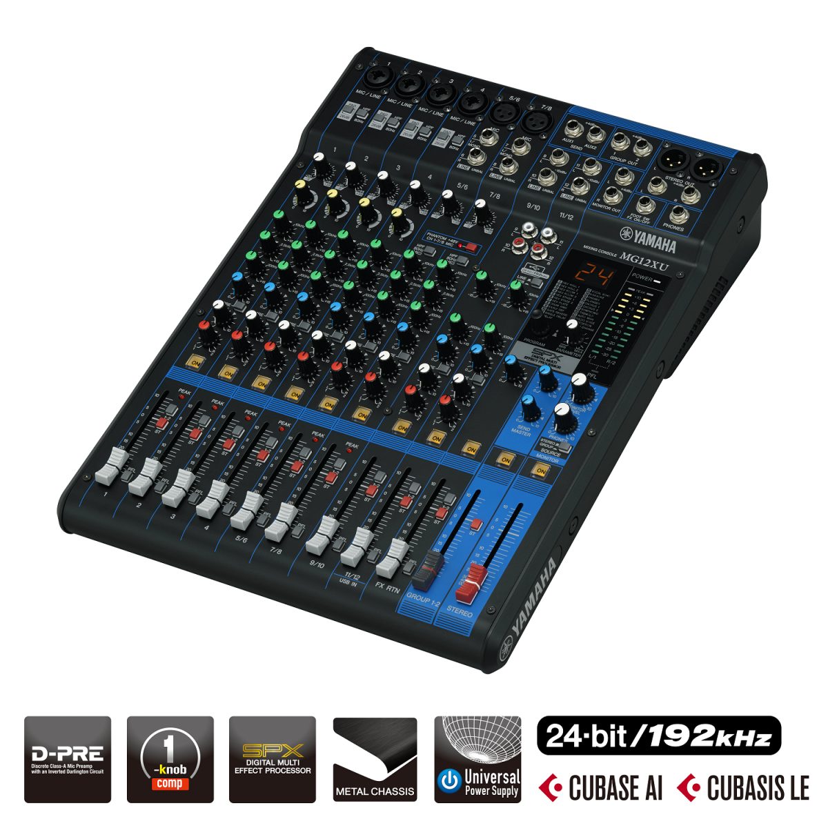 Yamaha MG12XU - 12-Channel USB Mixing Console angle