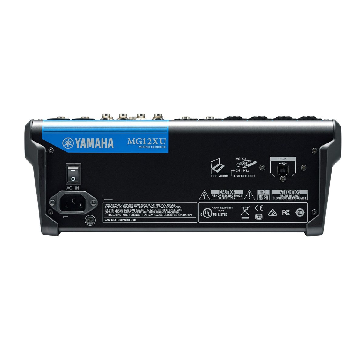Yamaha MG12XU - 12-Channel USB Mixing Console back