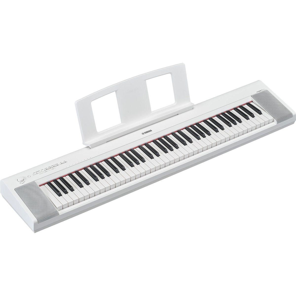 Yamaha - NP-35 Piaggero 76-Key Keyboard - White With Music Rest