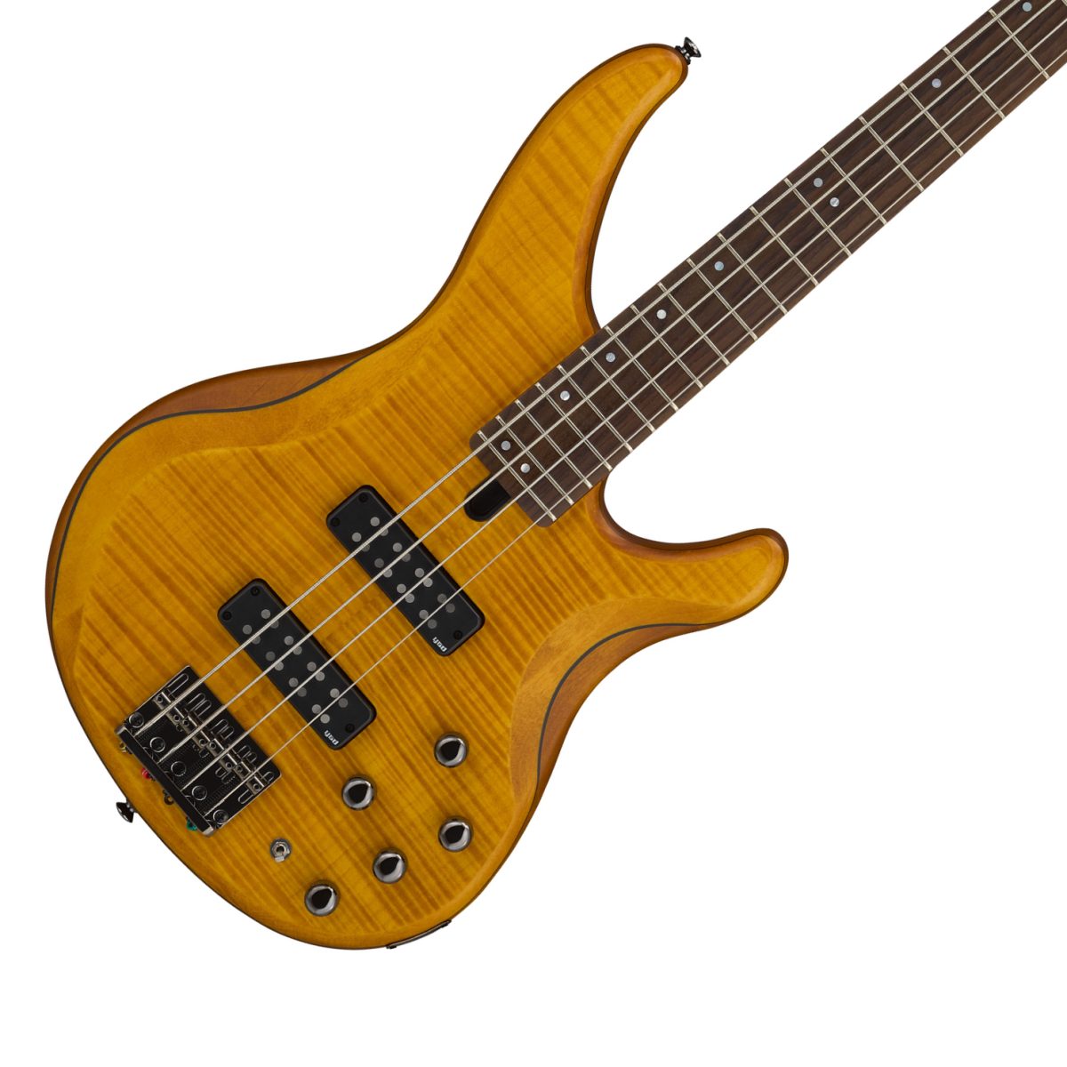 Yamaha TRBX604FM - 600 Series Bass Guitar - Matte Amber body