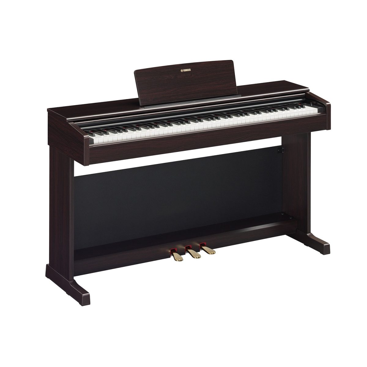 Yamaha Arius YDP145R– with bench – Dark Rosewood Side
