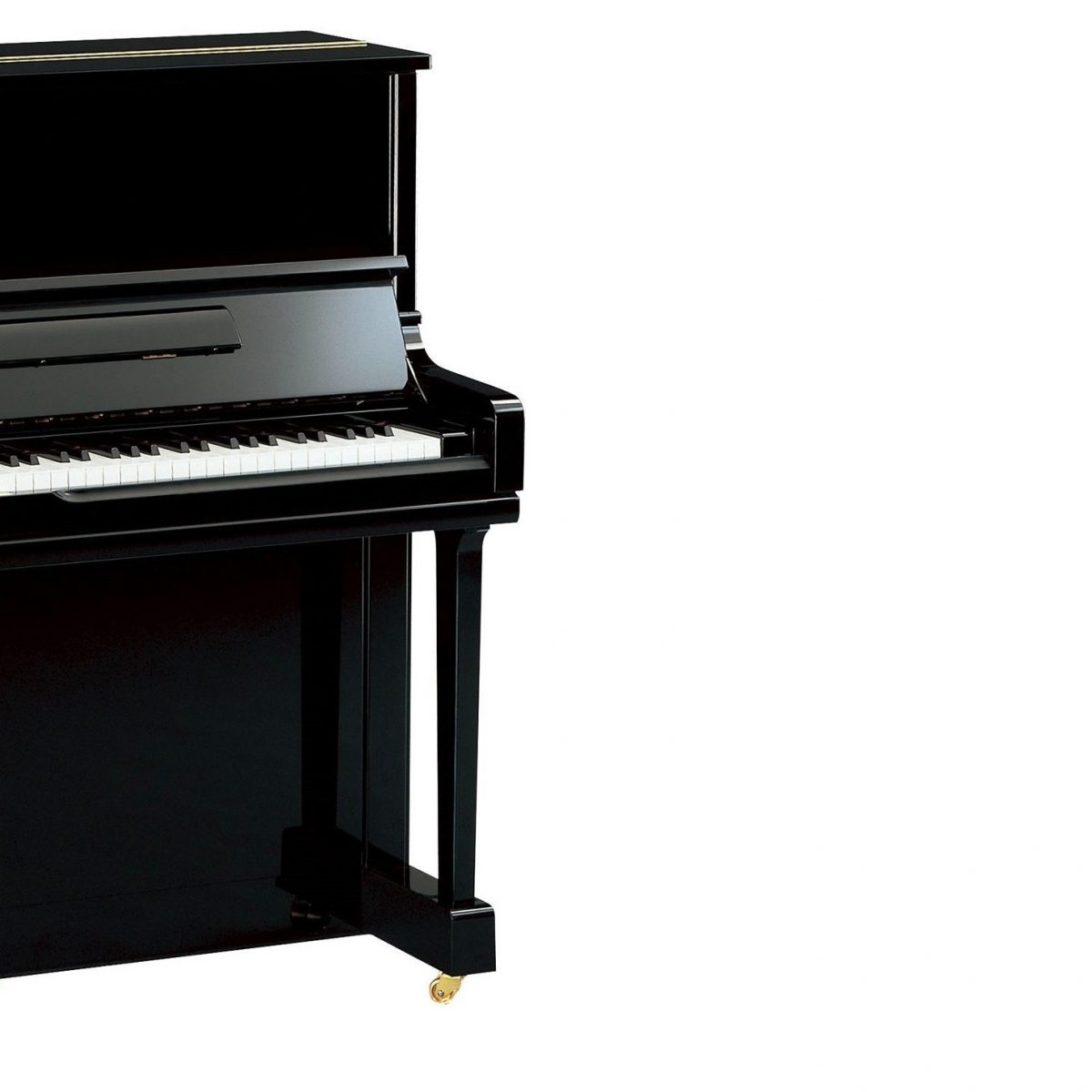 Yamaha YUS1PE 48" Upright Piano - Polished Ebony leg