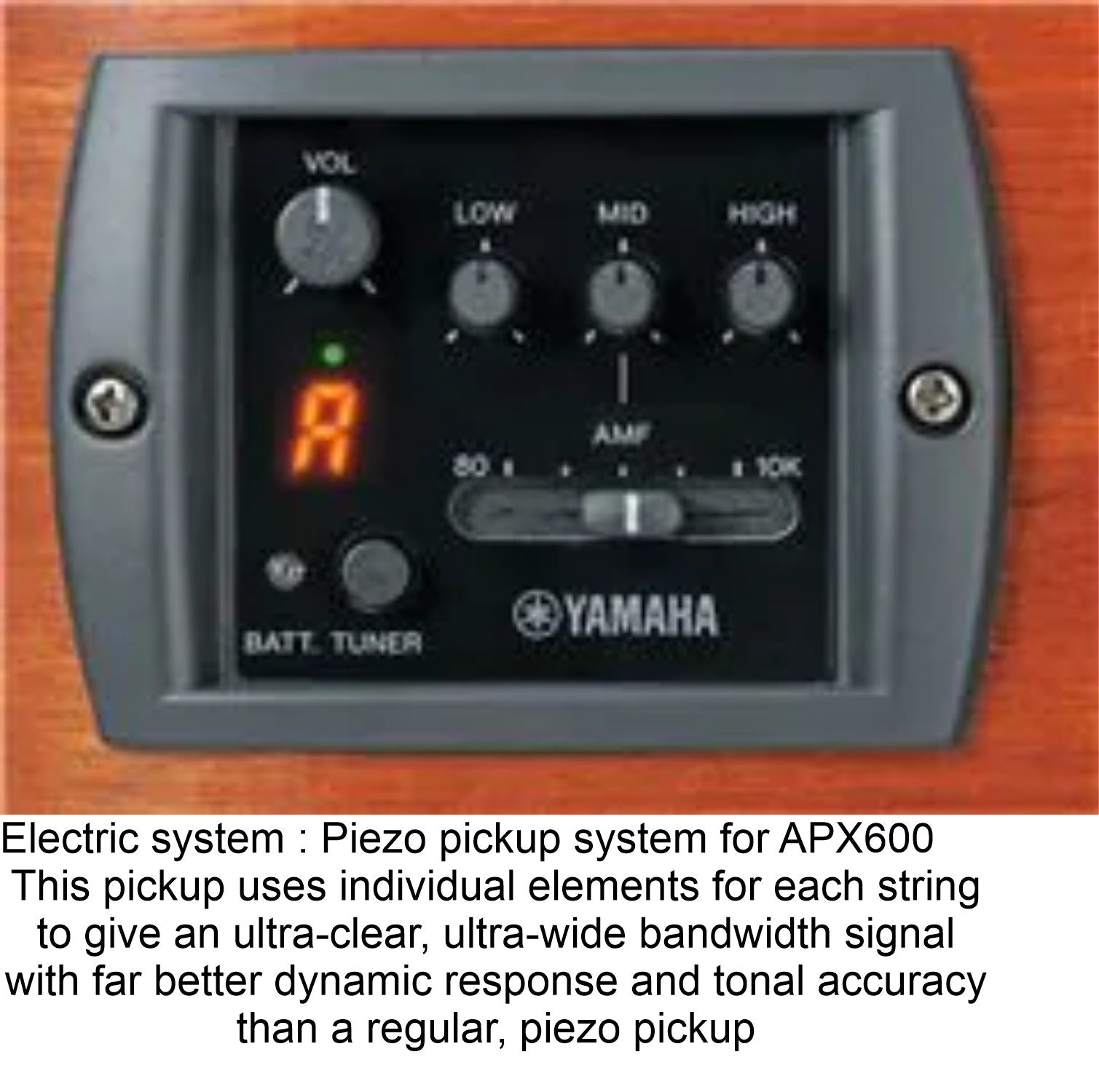 Yamaha APX600 - Acoustic Electric Guitar - Natural-piezo