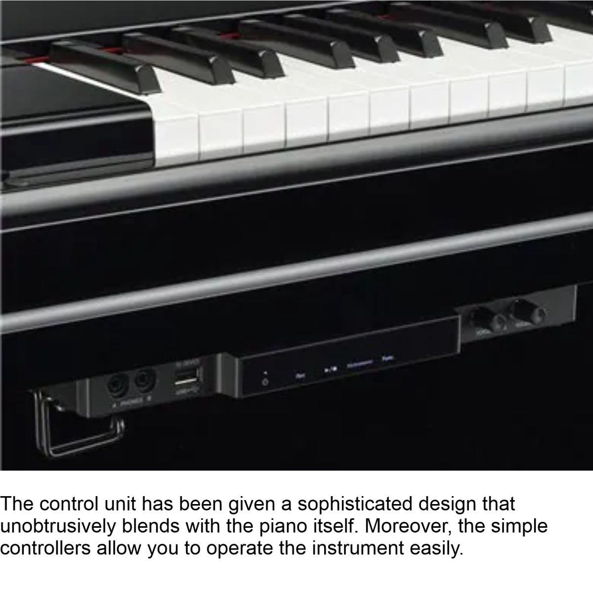 Yamaha B2SC2PE - Silent Upright Piano - Polished Ebony-control unit