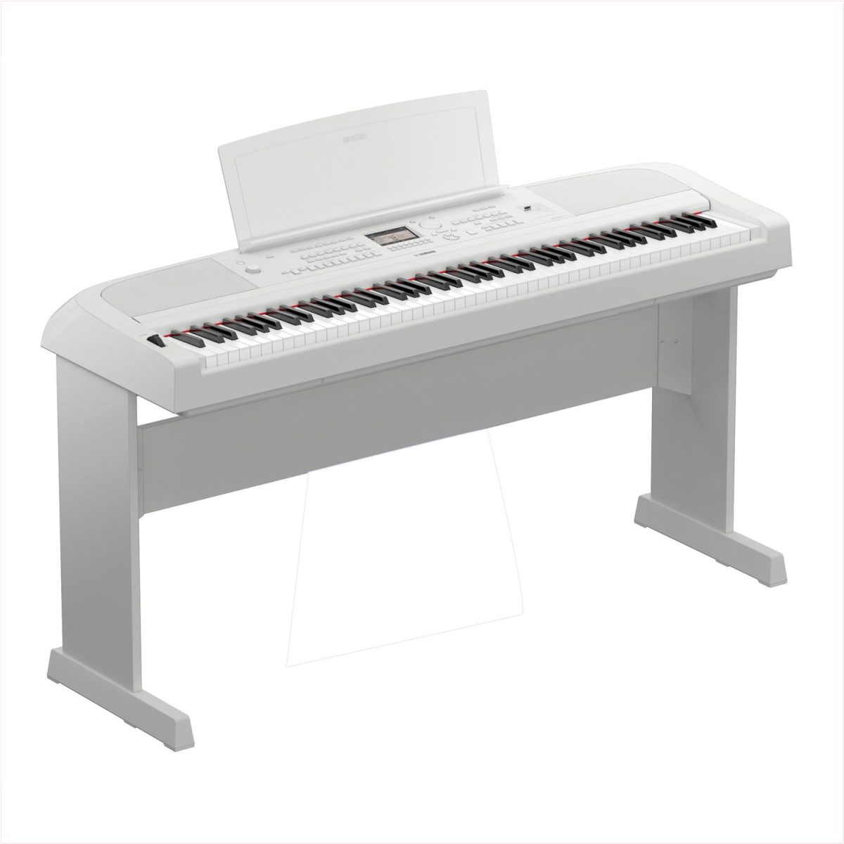 Yamaha - L300WH - Stand for DGX-670 - White