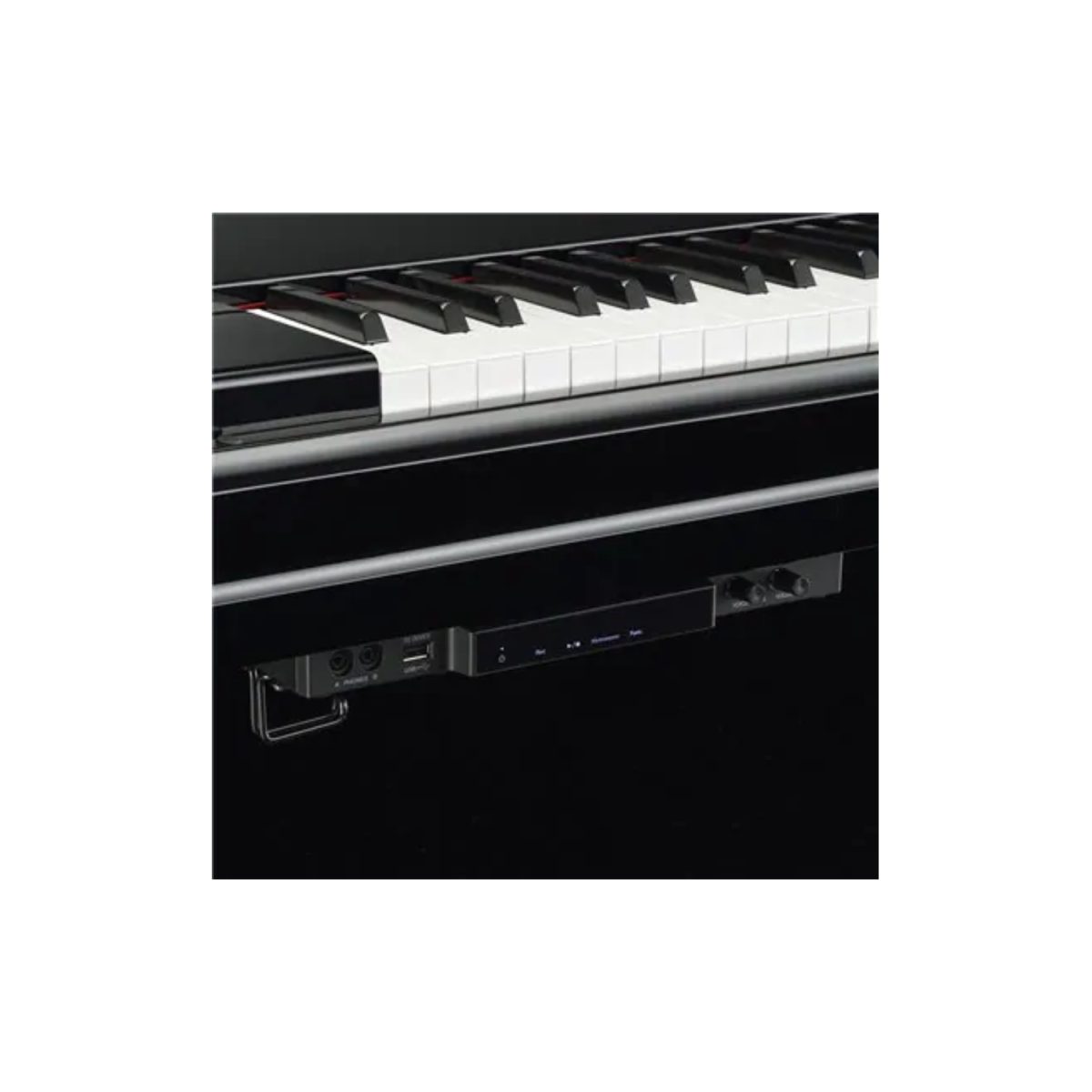 Yamaha - Silent Upright Piano - Polish Ebony - B1SC2PE-controler