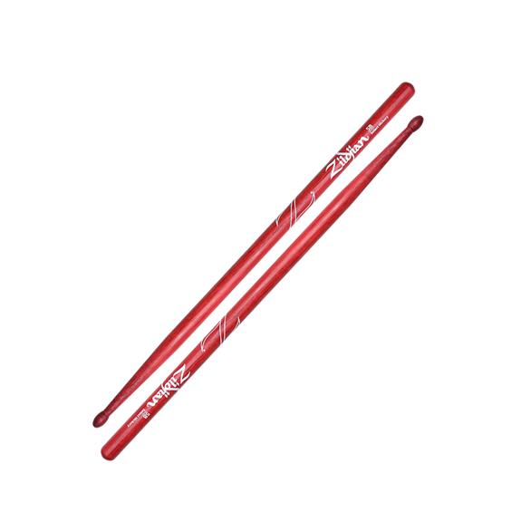 Zildjian - 5A Wood Tip Hickory Drumsticks, Red #Z5AR