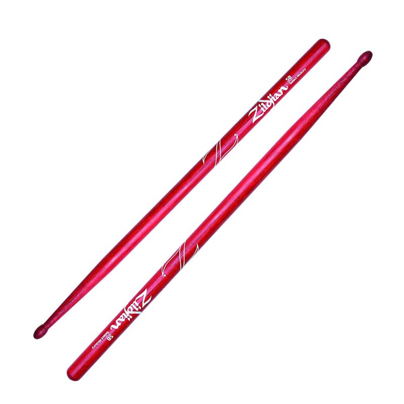 Zildjian - 5B Wood Red Drumsticks #Z5BR
