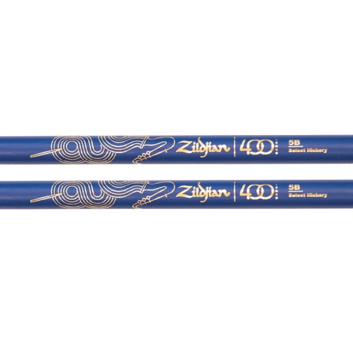 Zildjian - Limited Edition 400th Anniversary 5B Acorn Tip Blue Drumsticks Zoom