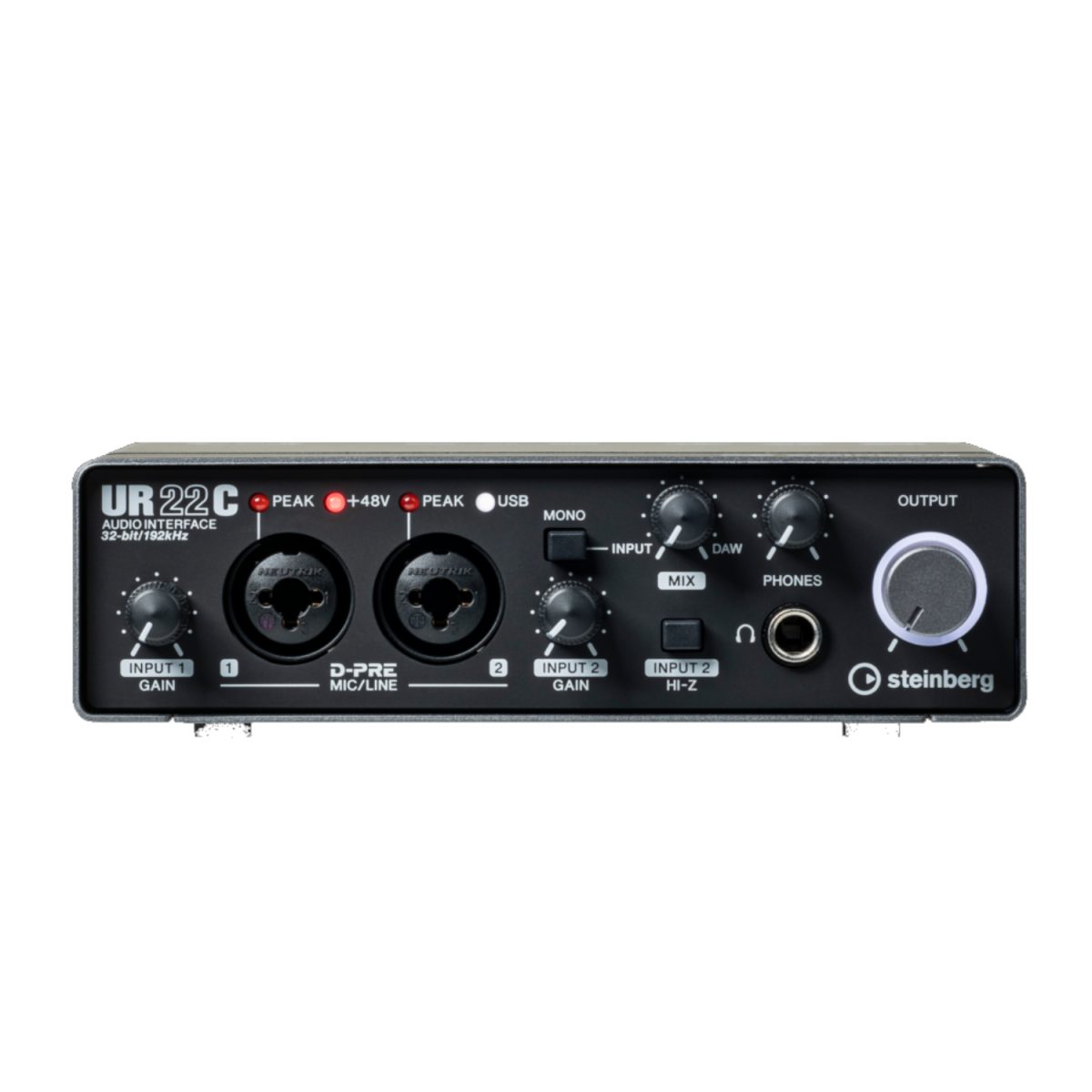 Steinberg - UR22C - 2 x 2 USB 3.0 audio interface with 2 x D-PRE and 32-bit-top