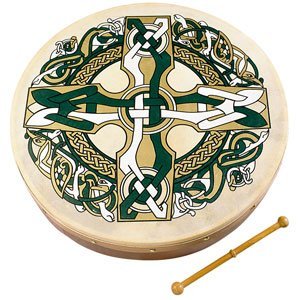 Waltons – 18″ Celtic Design Bodhran – Croix gaélique – 1930