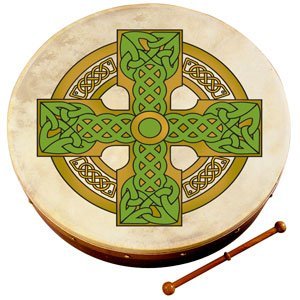 Waltons – 12″ Celtic Cross Bodhran – Croix Cloghan – 2513
